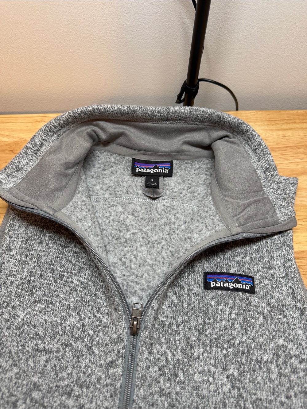 Patagonia Gray Heather Full-Zip Fleece Vest - Picture 3 of 10
